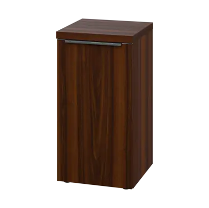 SIN 2 - 4D kancelářská skříň, 1-dveřová, levá, 770x400x400, ořech královský